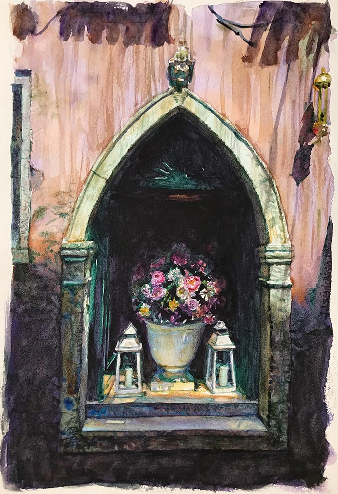 Venetian Window Display