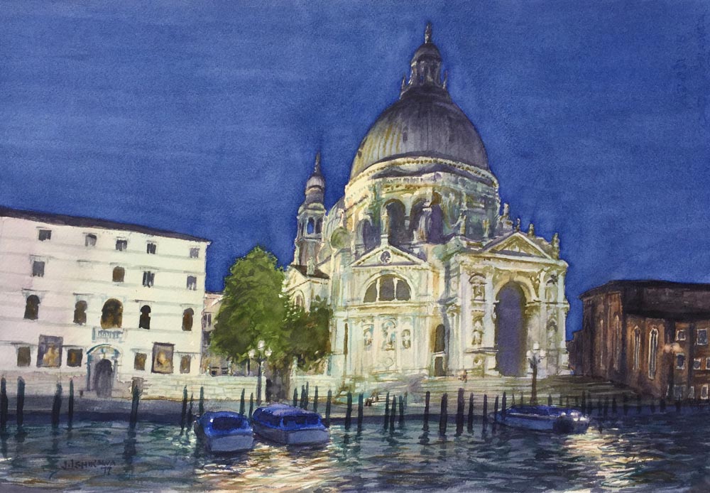 Night View of Santa Maria della Salute (Venice)