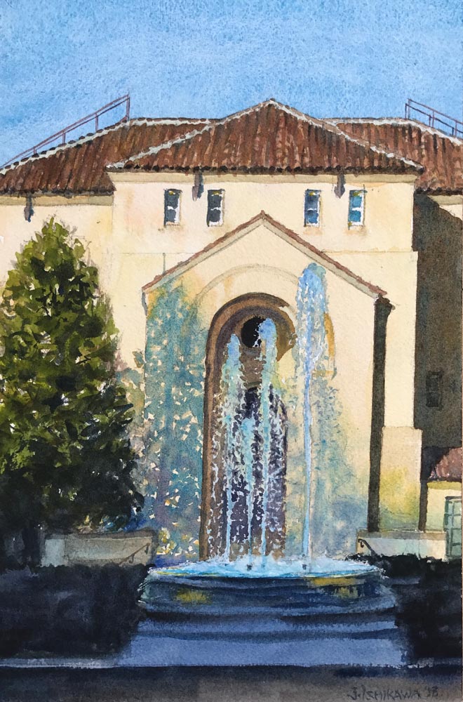 Fountain & Shadows (Stanford)